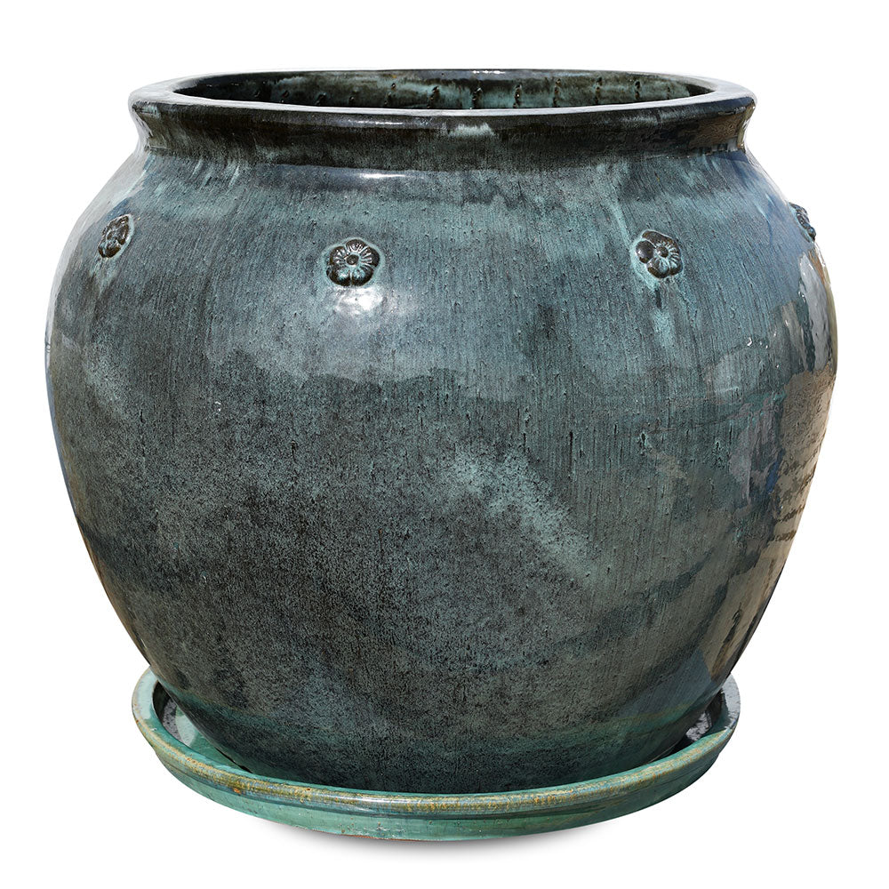 MONTFORT MISTY GREEN CERAMIC PLANTER