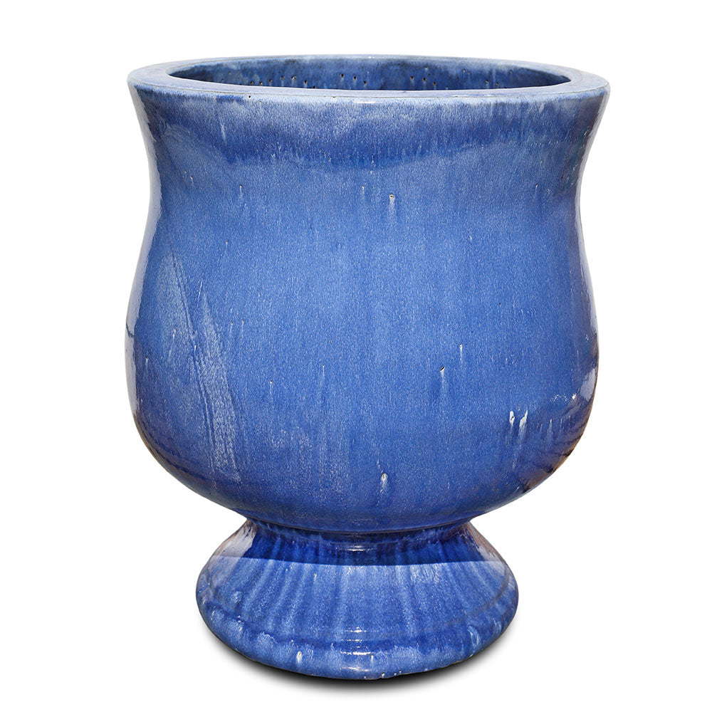 LEERDAM BLUE CERAMIC PLANTER