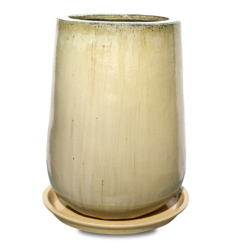 SCHIEDAM CREAM TALL CERAMIC PLANTER