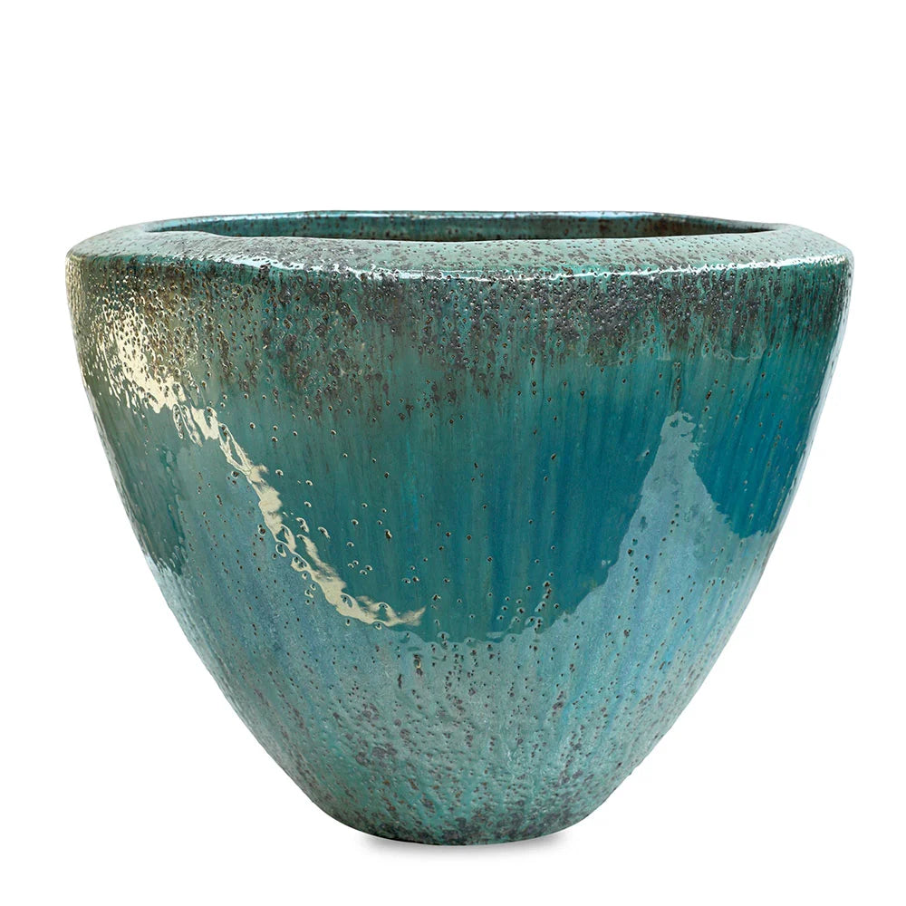 حوض كوماسي - سيراميك أخضر - قطر 54 سم