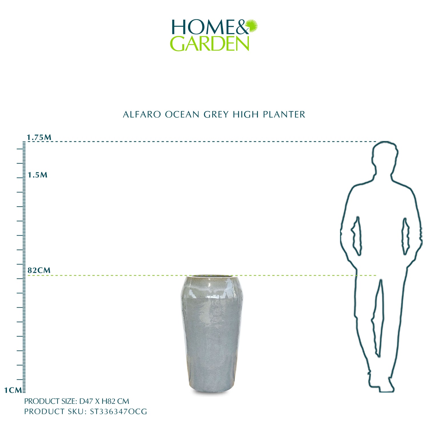 حوض ألفارو - سيراميك - ارتفاع 82 سم