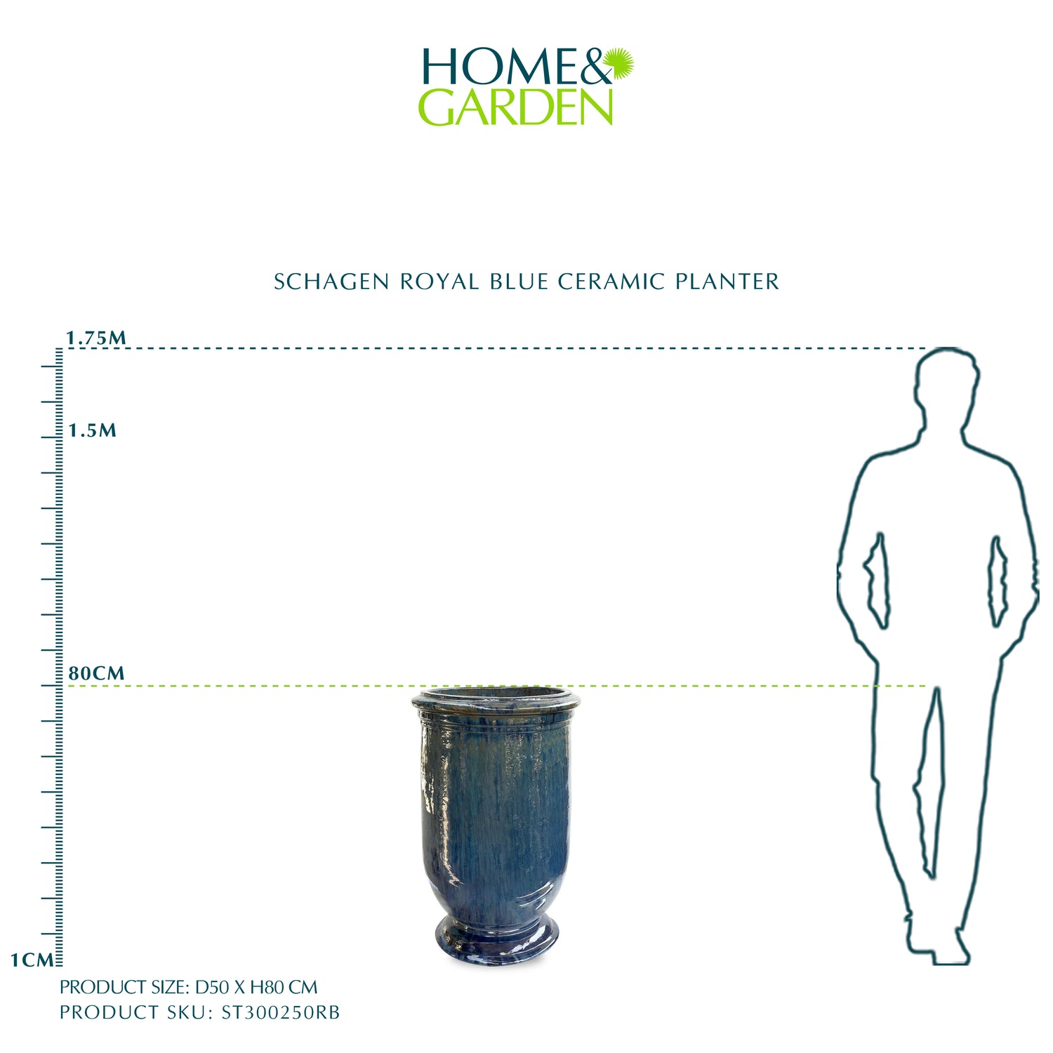حوض شاجين - سيراميك تركوازي - قطر 50 سم