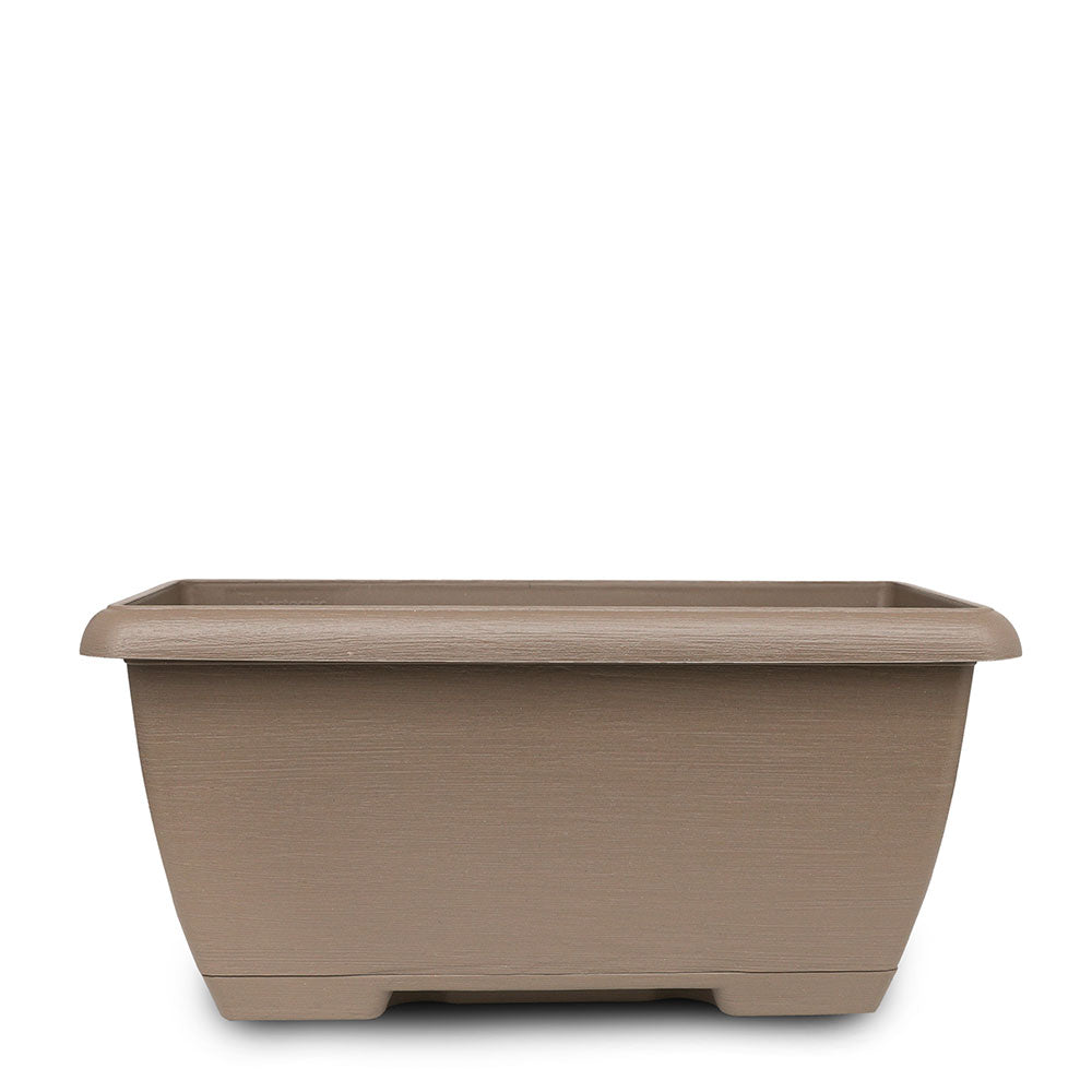 RECTANGULAR BEIGE PLASTIC POT - حوض بلاستيك مستطيل باللون البيج