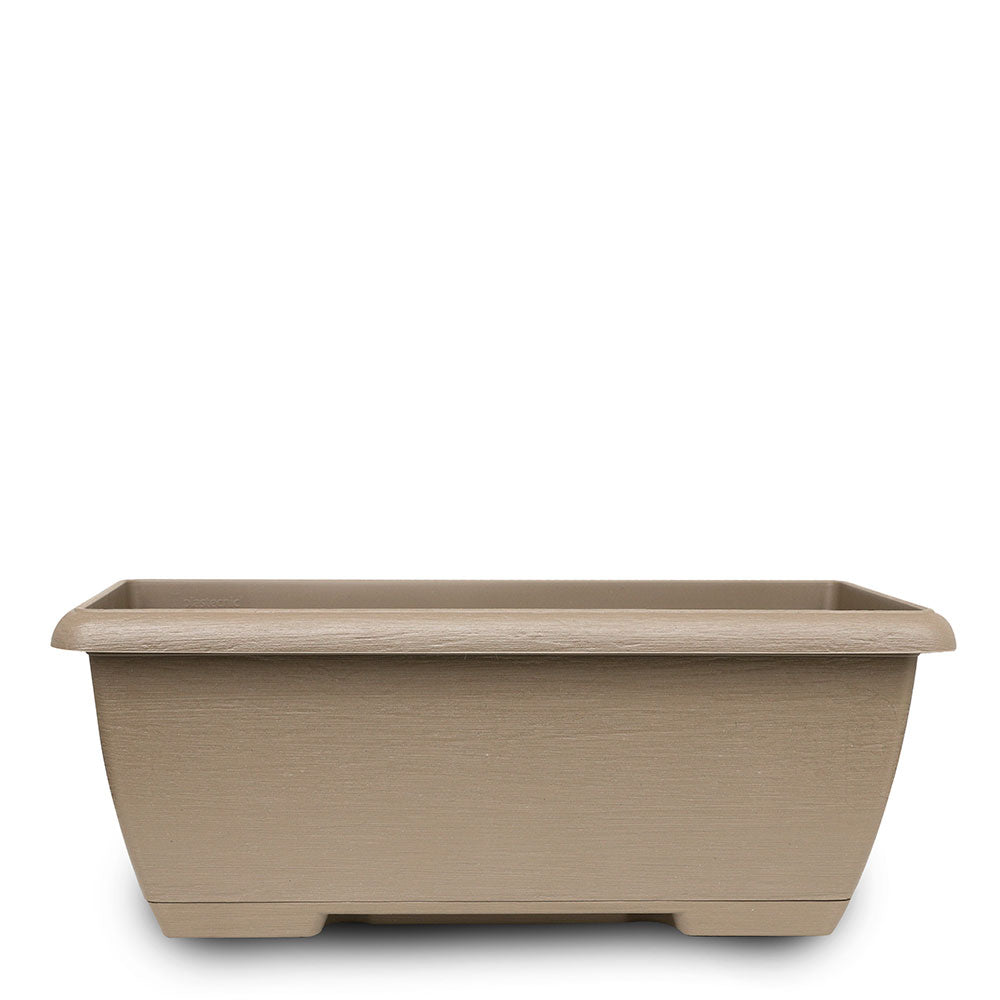 RECTANGULAR BEIGE PLASTIC POT - حوض بلاستيك مستطيل باللون البيج