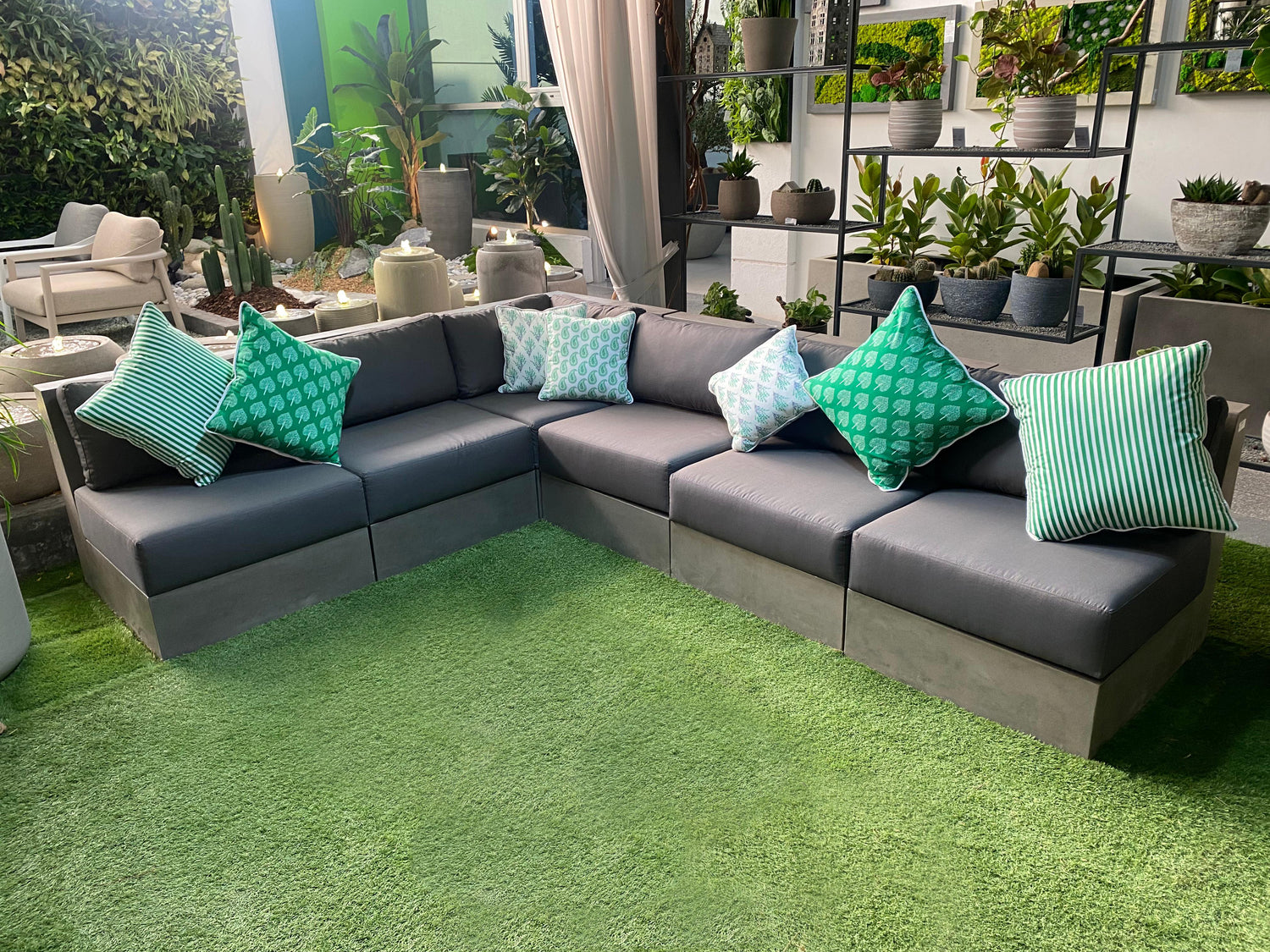 IBIZA CONCRETE SOFA SET - مجموعة أريكة إيبيزا الخرسانية 