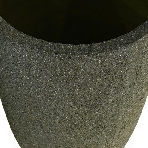 KEMPTEN TAUPE CONICAL FIBER-CLAY H80CM PLANTER - حوض كمتين مخروطى الشكل المصنوع من الياف الطين 80 سم