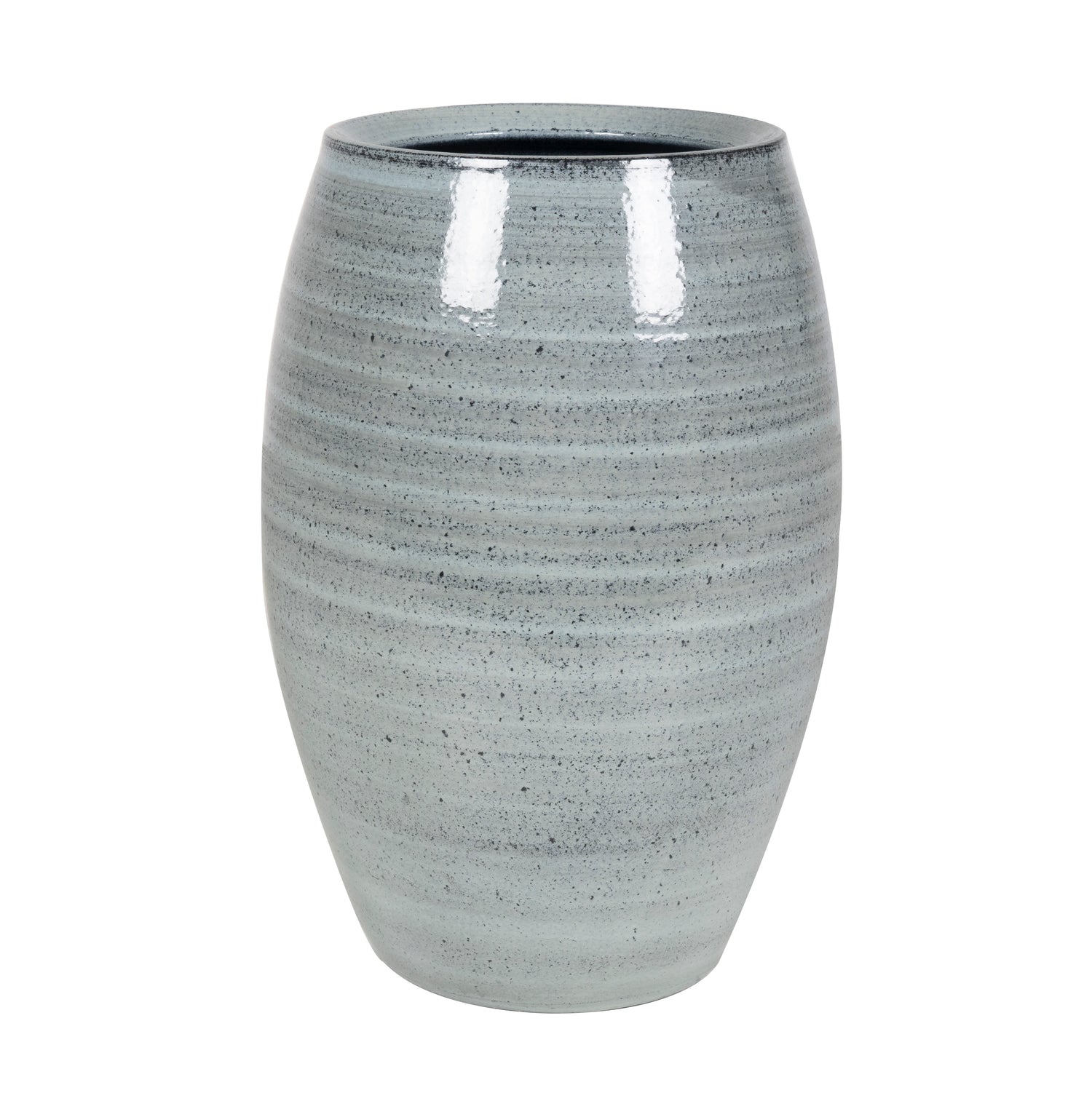 IVANOVO ICE-BLUE PLANTER H35CM - حوض إيفانوفو 35سم