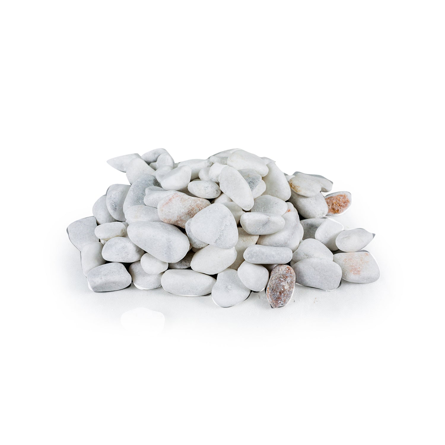 WHITE PEBBLES STONE  20-40MM 25KG BAG-كيس حصى 20-40 مم 25 كجم