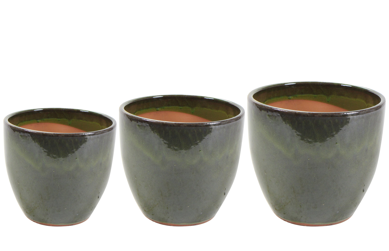 BALAKOVO GREEN CERAMIC POTS - حوض بالاكوفو الاخضر