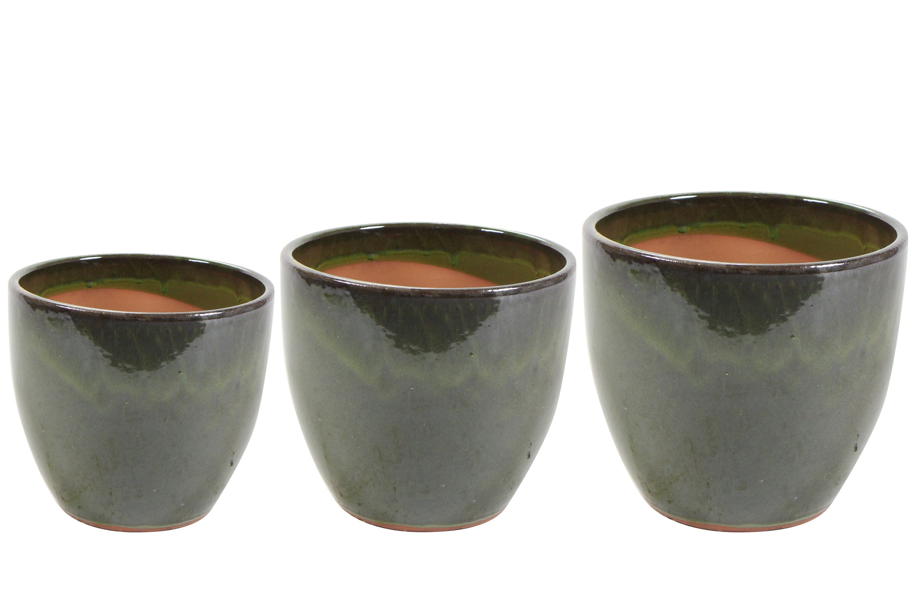 BALAKOVO GREEN CERAMIC POTS - حوض بالاكوفو الاخضر