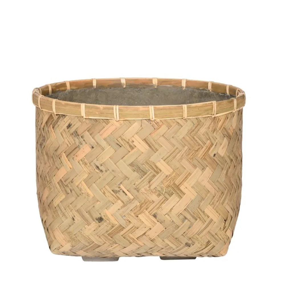 PORTOFINO PLANTER NATURAL BAMBOO D37CM - حوض بورتوفينو