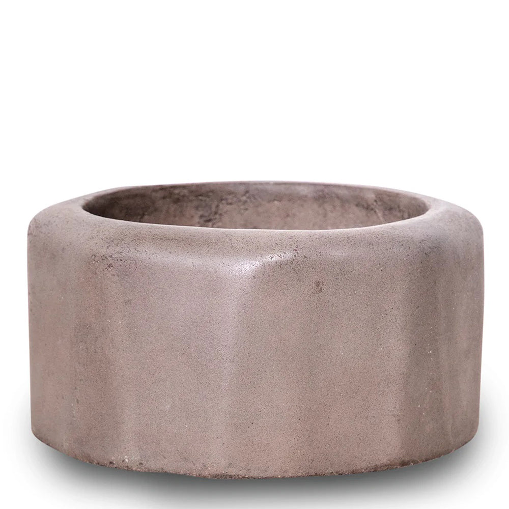 TOLEDO NATURAL CONCRETE D23CM PLANTER - حوض توليدو