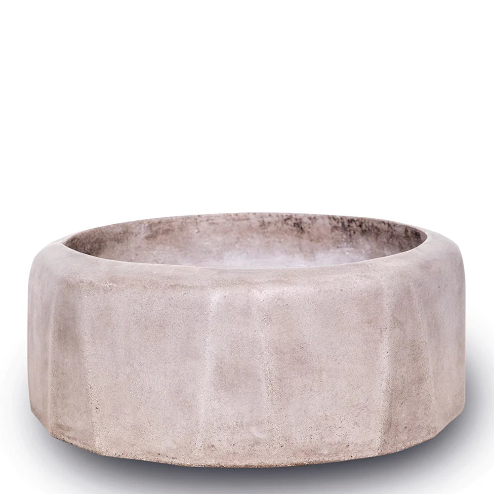 TOLEDO NATURAL CONCRETE D45CM PLANTER - حوض توليدو