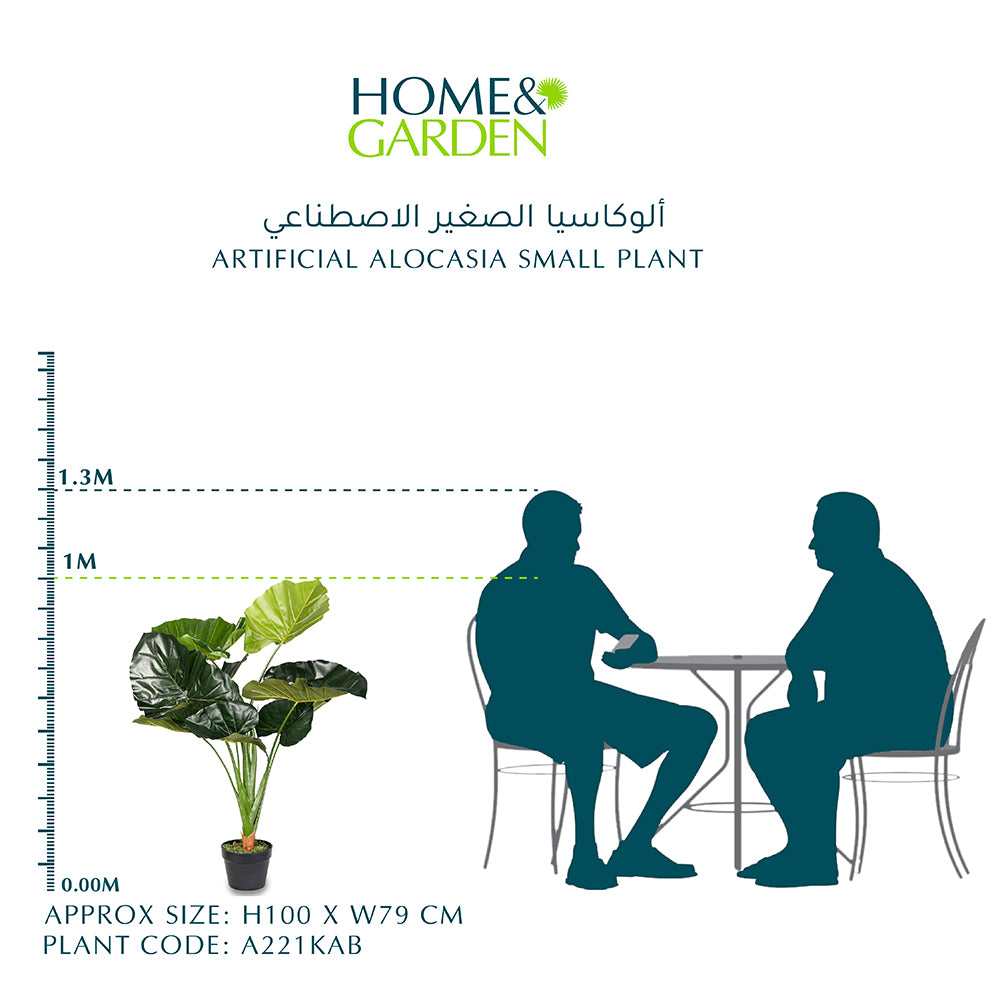 نبات الألوكاسيا الاصطناعي الصغير-الوكاسيا صناعةى صغير الحجم 