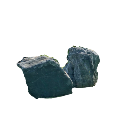 BLACK STONE BOULDER