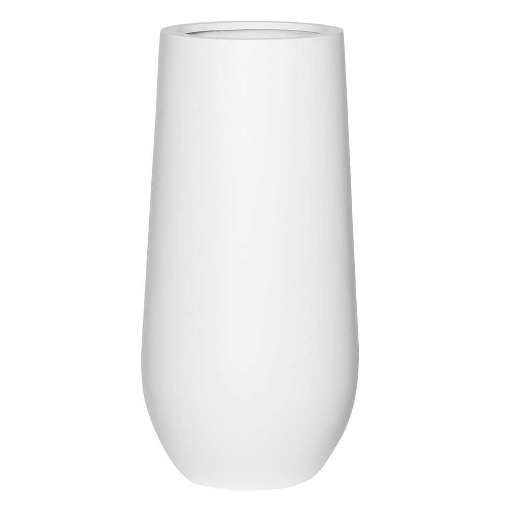 CATANIA WHITE-MATTE PLANTER H70CM - حوض كاتانيا 