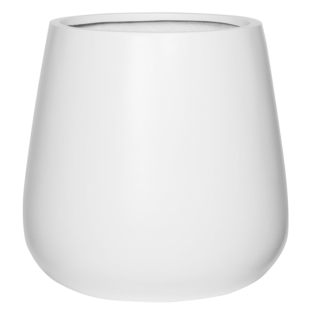 COSENZA MATTE-WHITE PLANTER D66CM - حوض كوسينزا 