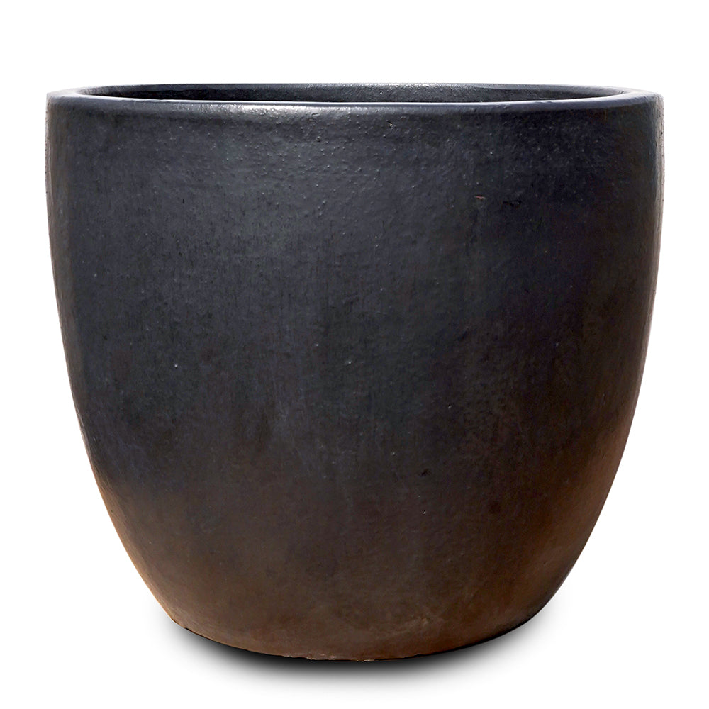 ALTEROSA MATT BLACK PLANTER D71cm -  حوض التروسا