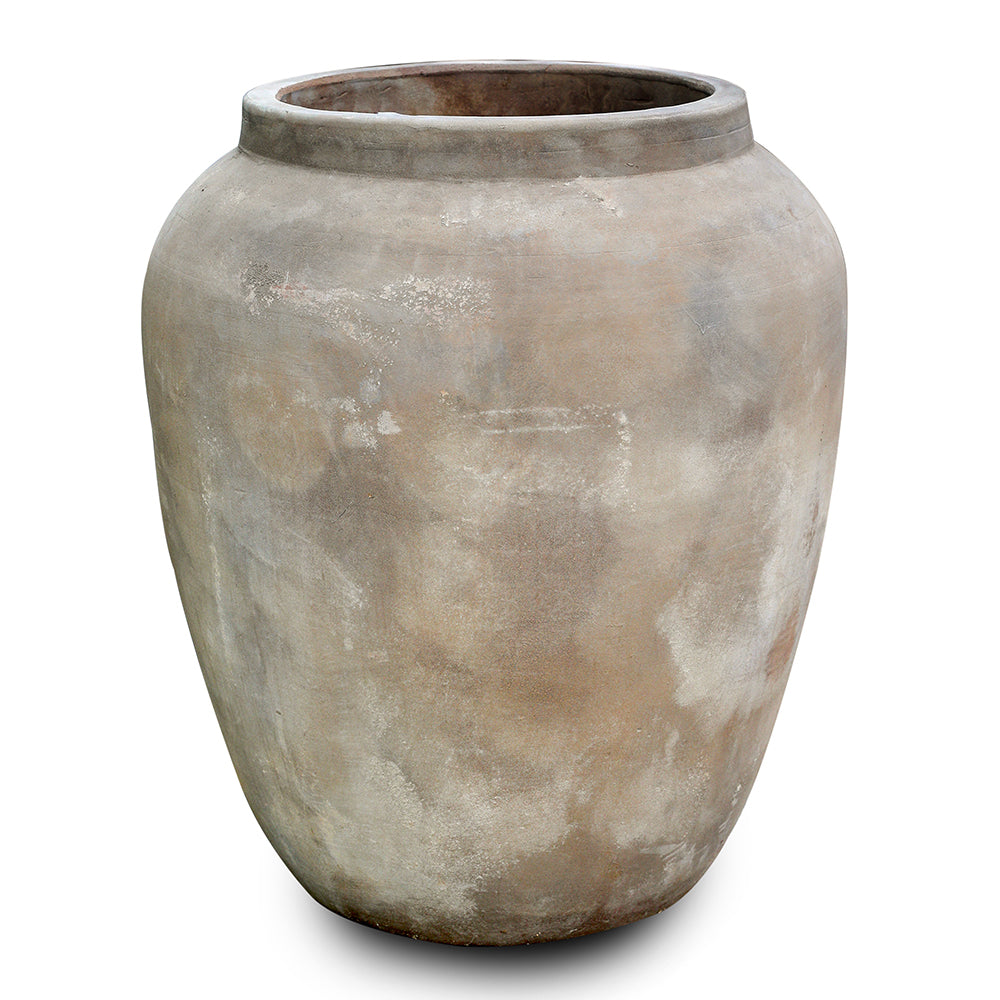 COLOMBO TERRA-COTTA ANTIQUE POT H63cm - حوض كولومبو