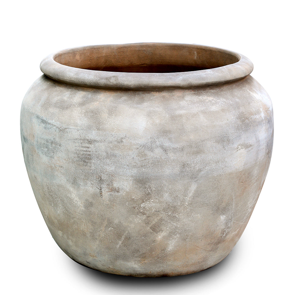 COTIA TERRA-COTTA ANTIQUE POT D55cm - حوض كوتيا