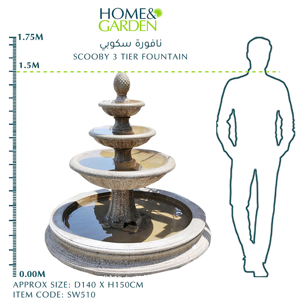 SCOOBY 3 TIER FOUNTAIN - نافورة سكوبي