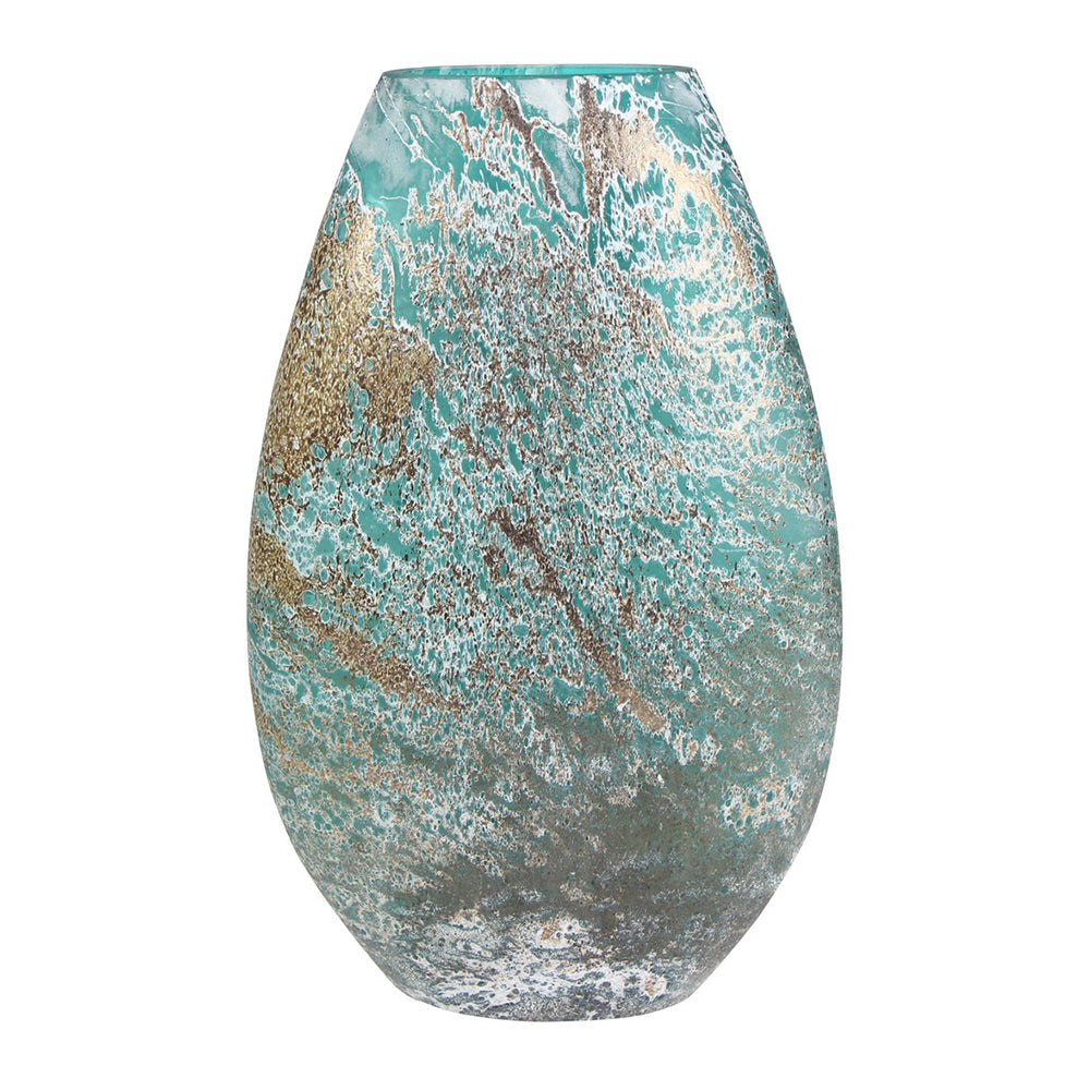 VELMO OCEAN BLUE GLASS VASE H56CM