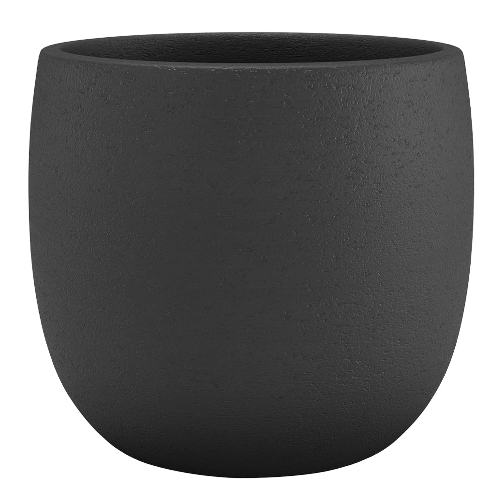 AMIENS BLACK CERAMIC POT  - حوض امينز